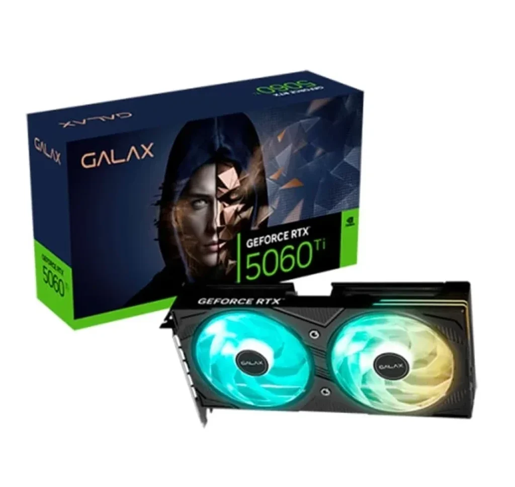 Placa de Video Galax RTX 5060 TI EX 2X Geforce NVIDIA, 8GB, GDDR7, 128 Bits, 2617MHz, HDMI/3X Displayport – 56ISN8MDCREX