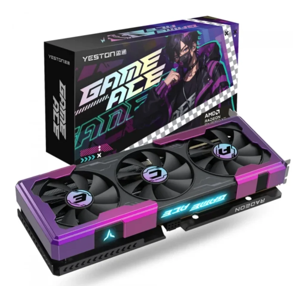 Placa de Vídeo Yeston AMD Radeon RX 9060 XT Game Ace, 16GB, GDDR6, FSR, Ray Tracing – YT RX-96XT-16D6-AOA-11PCI