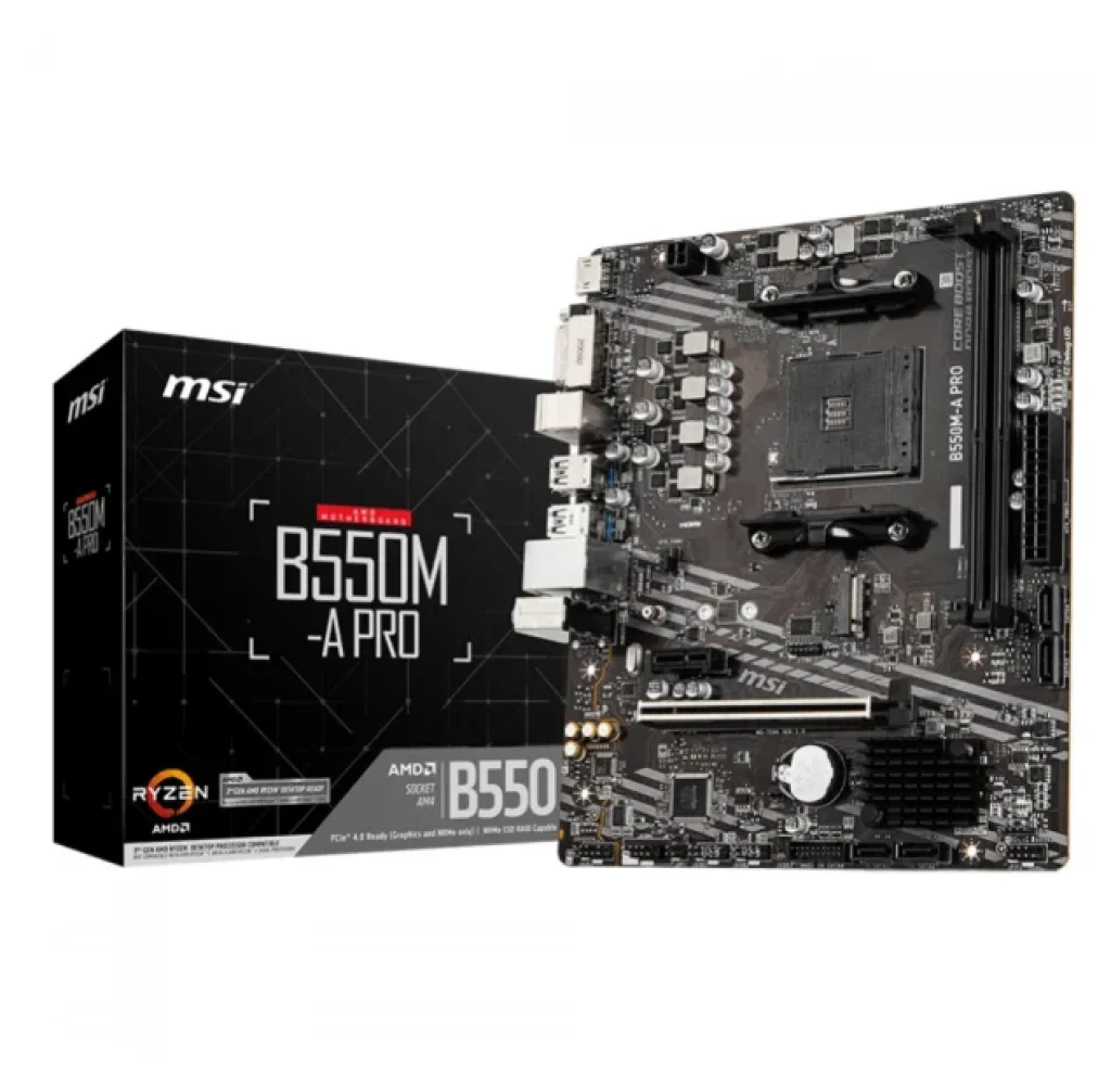 Placa Mãe MSI B550M-A PRO, Chipset B550, AMD AM4, mATX, DDR4