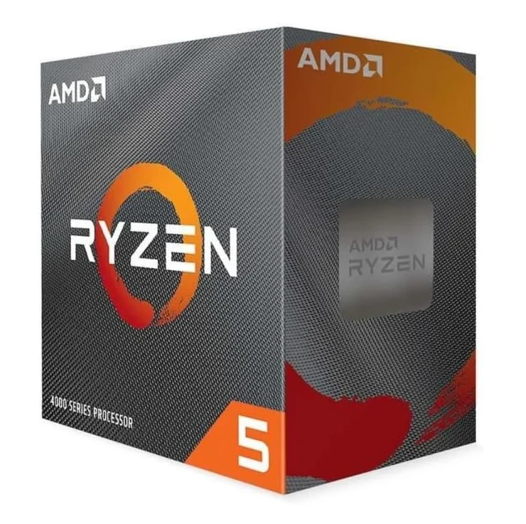 Processador AMD Ryzen 5 4500 6 núcleos, de desktop desbloqueado de 12 fios com Cooler Wraith Stealth, Cerâmica cinza