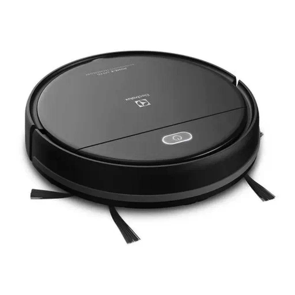 Robô Aspirador de Pó Electrolux 3 em 1 com Sensor Antiqueda, Varre, Aspira e Passa pano, Bateria até 2h20 min, Preto, Bivolt – ERB10