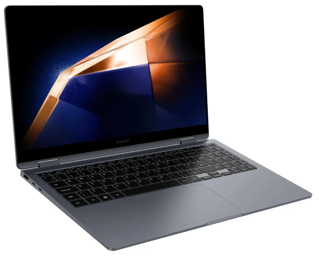 Samsung Galaxy Book4 360 Touchscreen – 2 em 1 – Intel Core 5-120U, 16GB RAM, SSD 512 GB, 15.6” Full HD AMOLED, Windows 11 Home, Grafite – NP750QGK-KG2BR (2024)