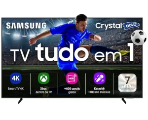 Samsung Smart TV 75″ Crystal UHD 4K U8100F 2025, Xbox Cloud Gaming, TV Plus com Canais Gratuitos, Alexa – 75U8100F