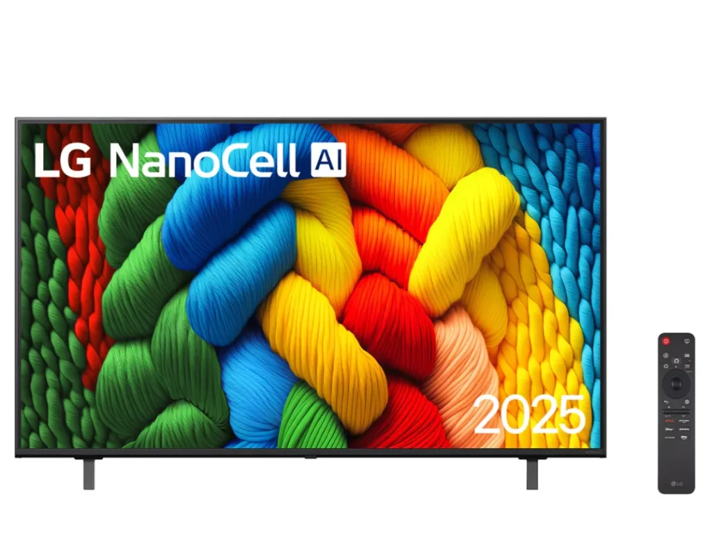 Smart TV 4K LG NanoCell 55″ (2025) IA Processador Alpha 7 Ger8, 4K Super Upscaling, HDR10 / HLG, Game Mode, FilmMaker – 55NANO80ASA