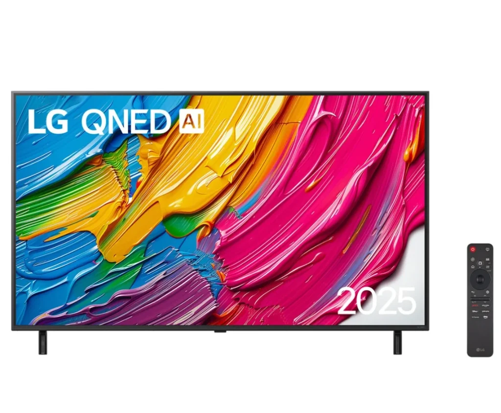 Smart TV 55″ LG QNED AI 4K QNED80 (2025) – Processador Alpha 7 4K AI Gen8, 4K Super Upscaling, Game Mode, webOS – 55QNED80ASA
