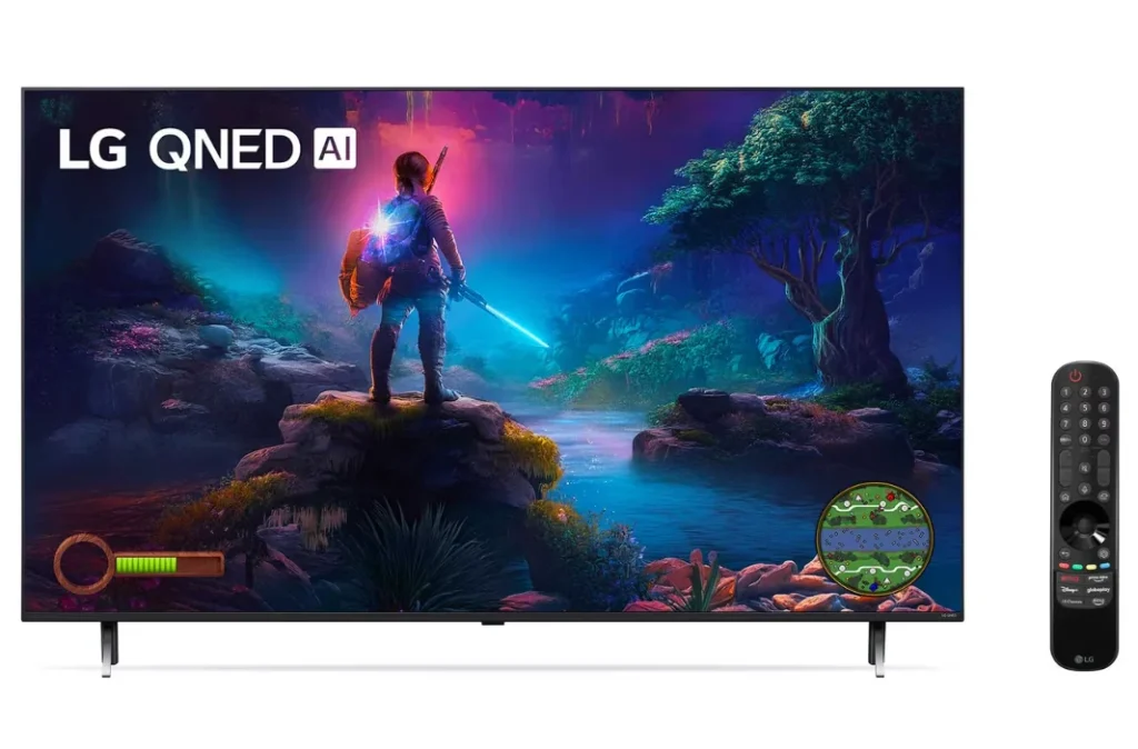 Smart TV 65″ 4K UHD QNED LG 65QNED85TSA LCD LED Quantum Dot Nanocell 120Hz Wi-Fi Bluetooth com Alexa 4 HDMI 2 USB