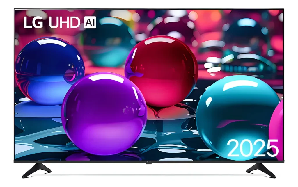 Smart TV LG 65″ 4K UA75 – Processador IA α7 Gen8, 4K Super Upscaling, Controle com Botão IA, webOS 25, Alexa – 65UA75