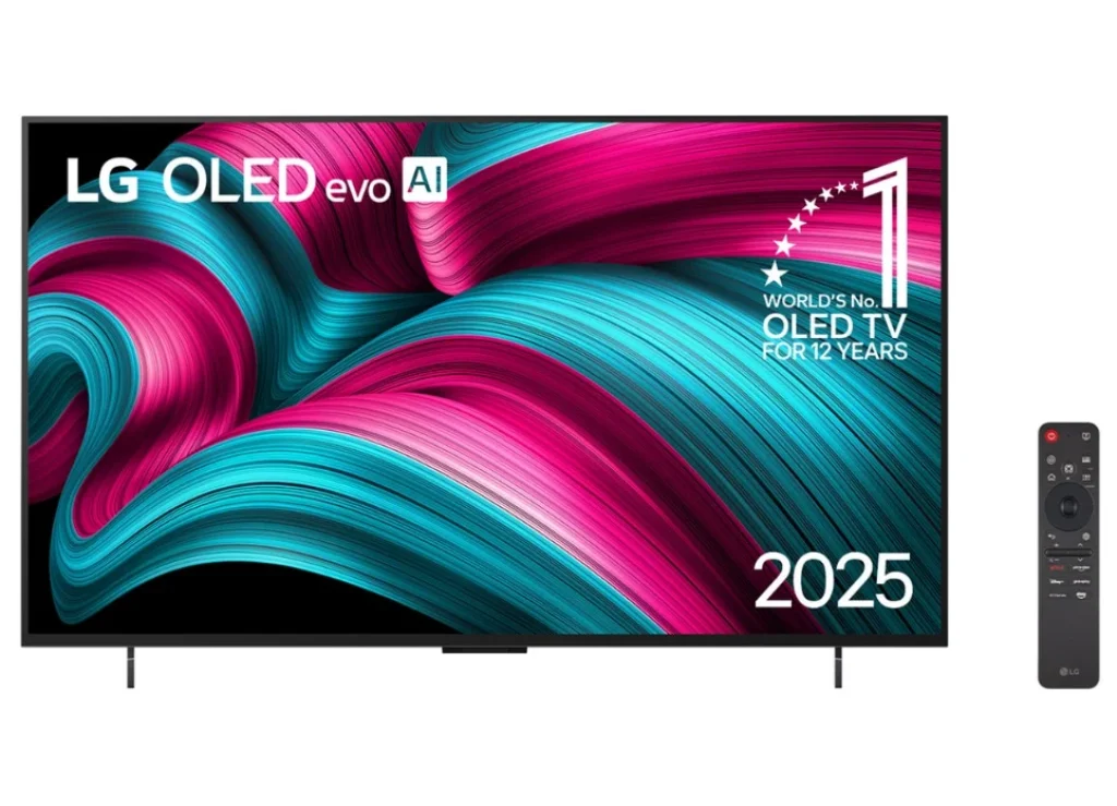 Smart TV LG OLED evo AI C5 48″ com 120Hz Nativo (VRR 144Hz), Dolby Atmos, Dolby Vision, α9 AI Processor 4K Gen8, HDR10, AI Super Upscaling 4K, Modo Filmmaker, Wow Orchestra, Alexa – OLED48C5PSA