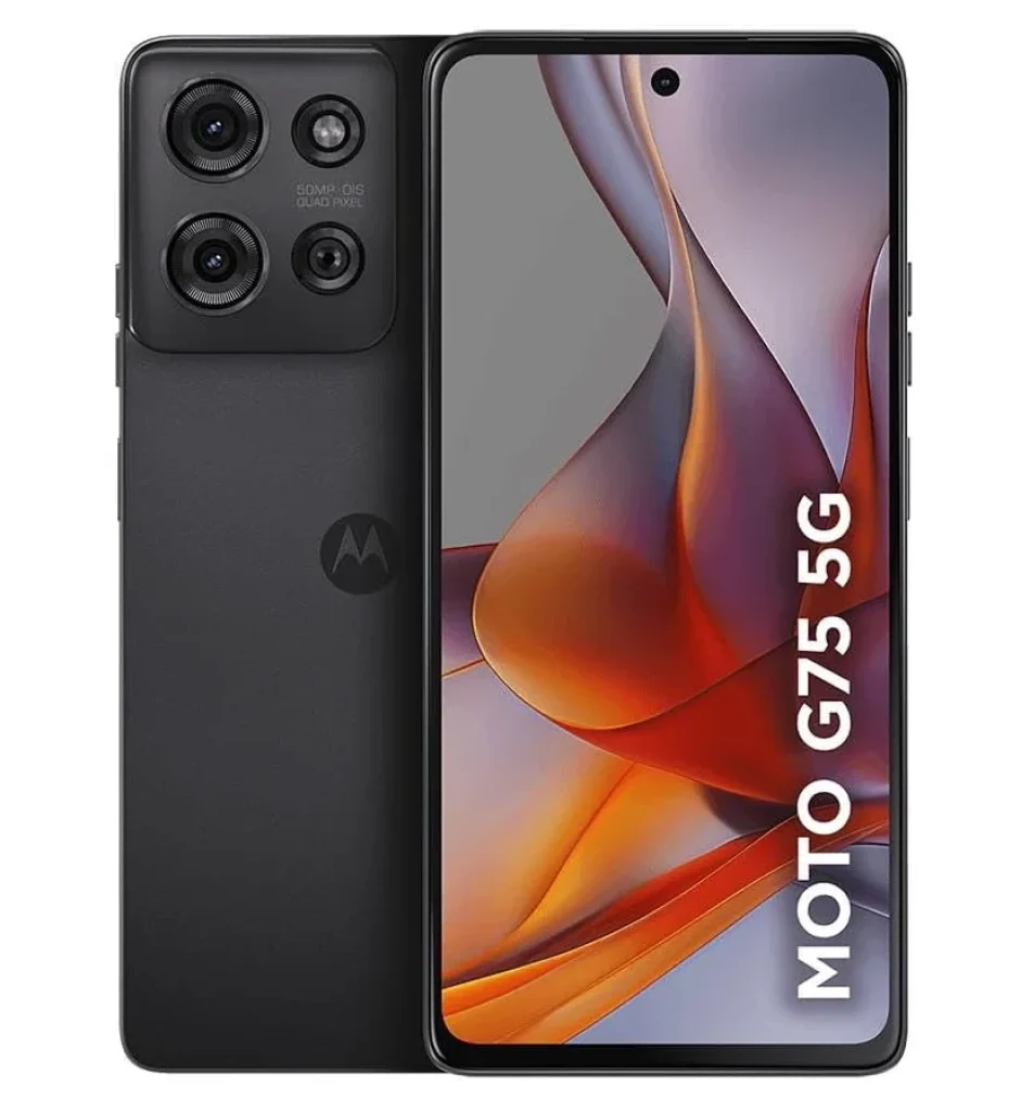 Smartphone Motorola Moto G75 5G NFC – 256GB 16GB (8GB RAM+8GB RAM Boost) e Câmera 50MP Sony Lytia 600 Moto AI Ultrarresistencia Militar – Preto