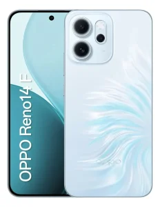 Smartphone OPPO Reno 14 F 5G – 256GB, 12GB RAM, Snapdragon® 6 Gen 1, 6.57″ AMOLED, 50 MP/32 MP, IP69 Android 15, Azul