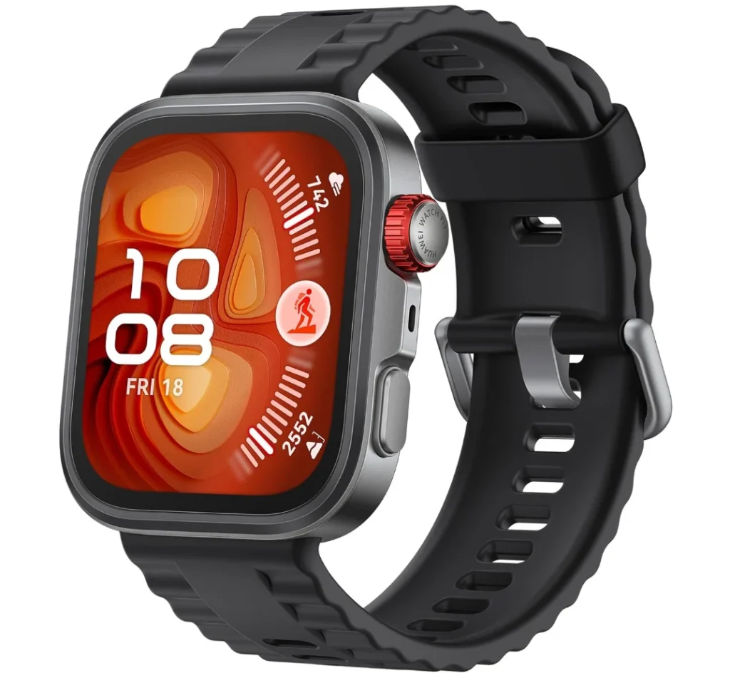 Smartwatch HUAWEI Watch FIT 4 Pro, Esportes ao Ar Livre de Nível Profissional, 1,82″, Vidro de Safira e Titânio, Mapa de Campos de Golfe, Mergulho, Compatível com iOS e Android, Preto – SEIYA-B29F