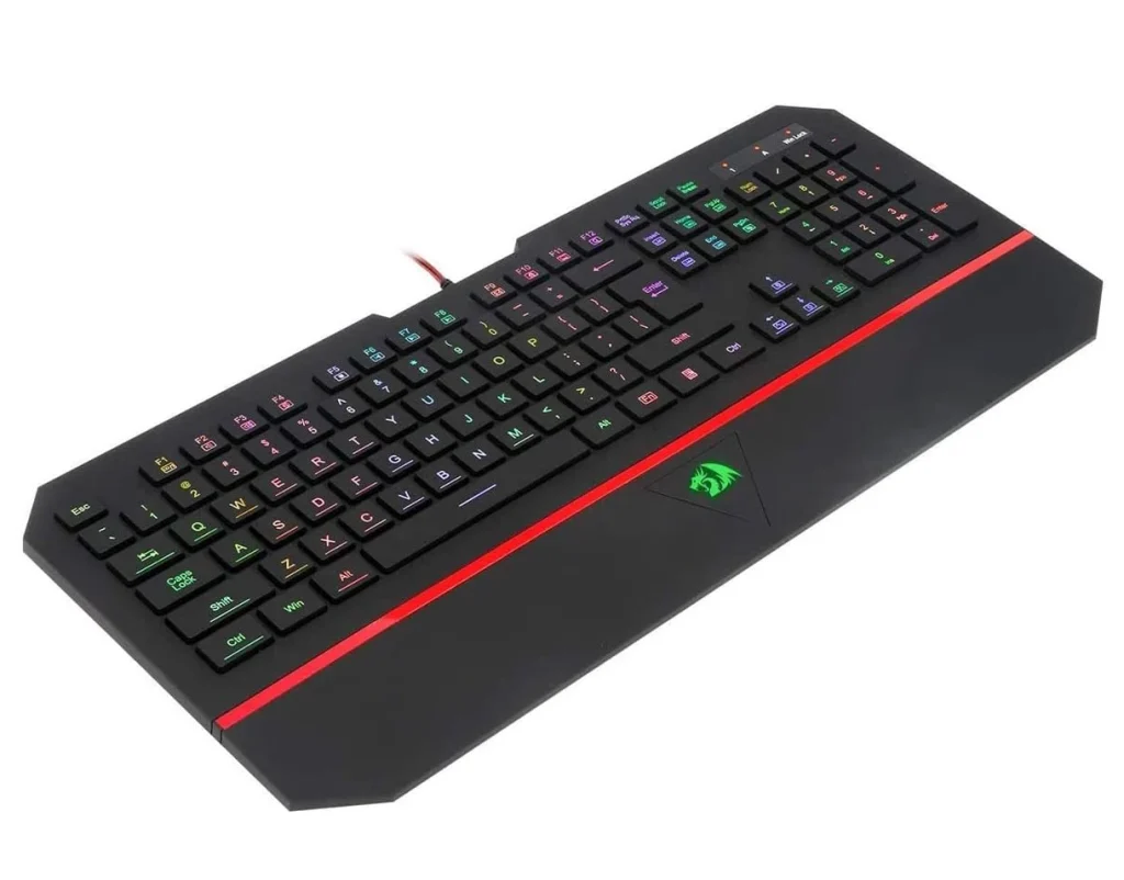 Teclado Gamer Redragon Karura 2, Membrana, RGB, ABNT2, USB, Preto – K502RGB