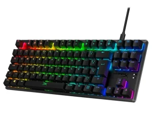Teclado Mecânico Gamer HyperX Alloy Origins Core – Switch HX Red Linear (BR), USB-C, Preto, Alumínio – 4P5P3A2#AC4