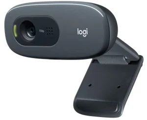 Webcam HD Logitech C270 com Microfone Embutido e 3 MP para Chamadas e Gravações em Vídeo Widescreen
