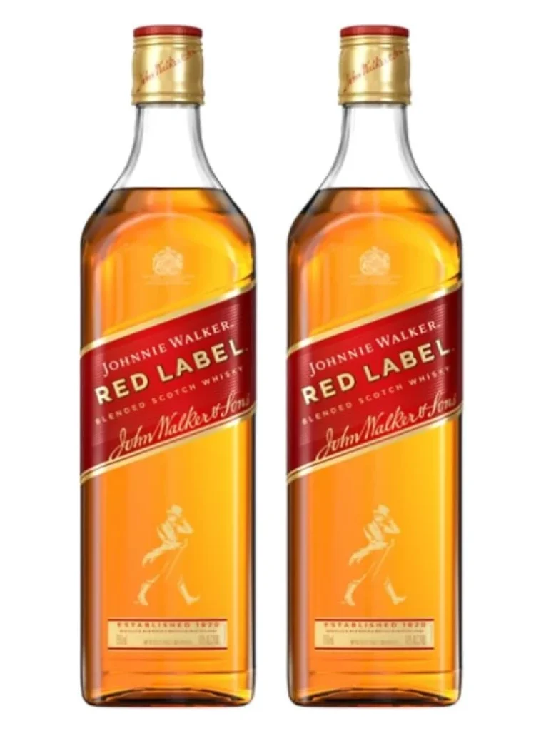 2x Whisky Johnnie Walker Red Label Blended Scotch 750ml