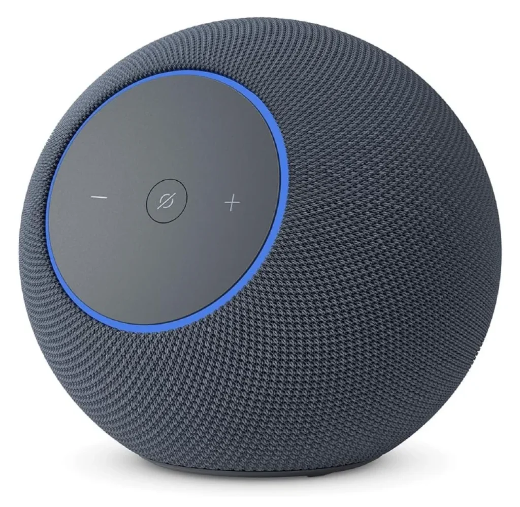 Amazon Echo Studio (2025) – Design compacto, Áudio espacial imersivo com Dolby Atmos e Alexa com Hub inteligente