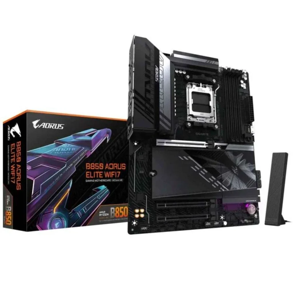 Placa Mãe Gigabyte B850 AORUS ELITE WIFI7 AM5 4xDDR5 Chipset B850 ATX