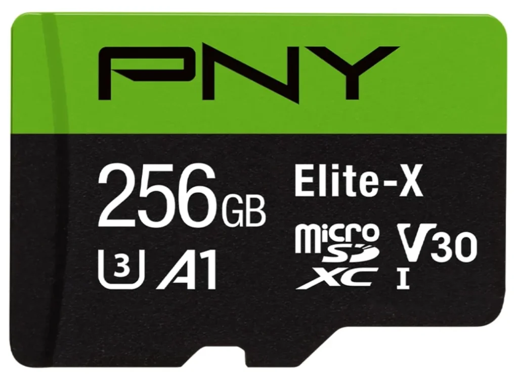 Cartão de memória PNY Elite-X microSD 256 GB 100 MB/s XC UHS-I,