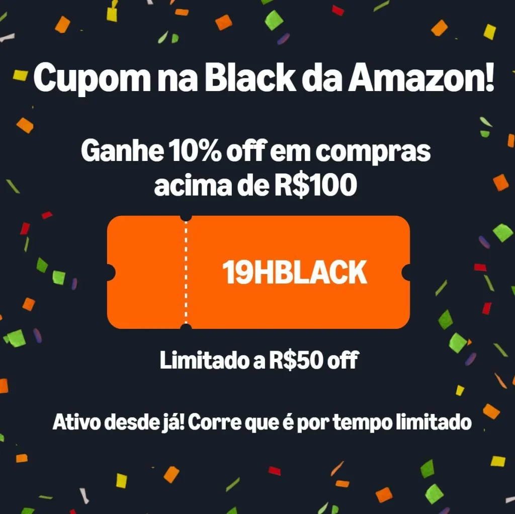 Cupom Amazon 10% OFF acima de R$100