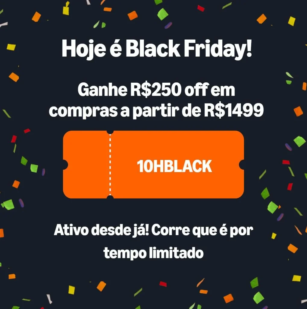 Cupom Amazon R$250 OFF acima de R$1499 em Áudio e TVs