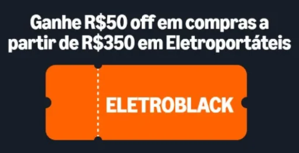 Cupom Amazon R$50 OFF acima de R$350 em Eletroportáteis