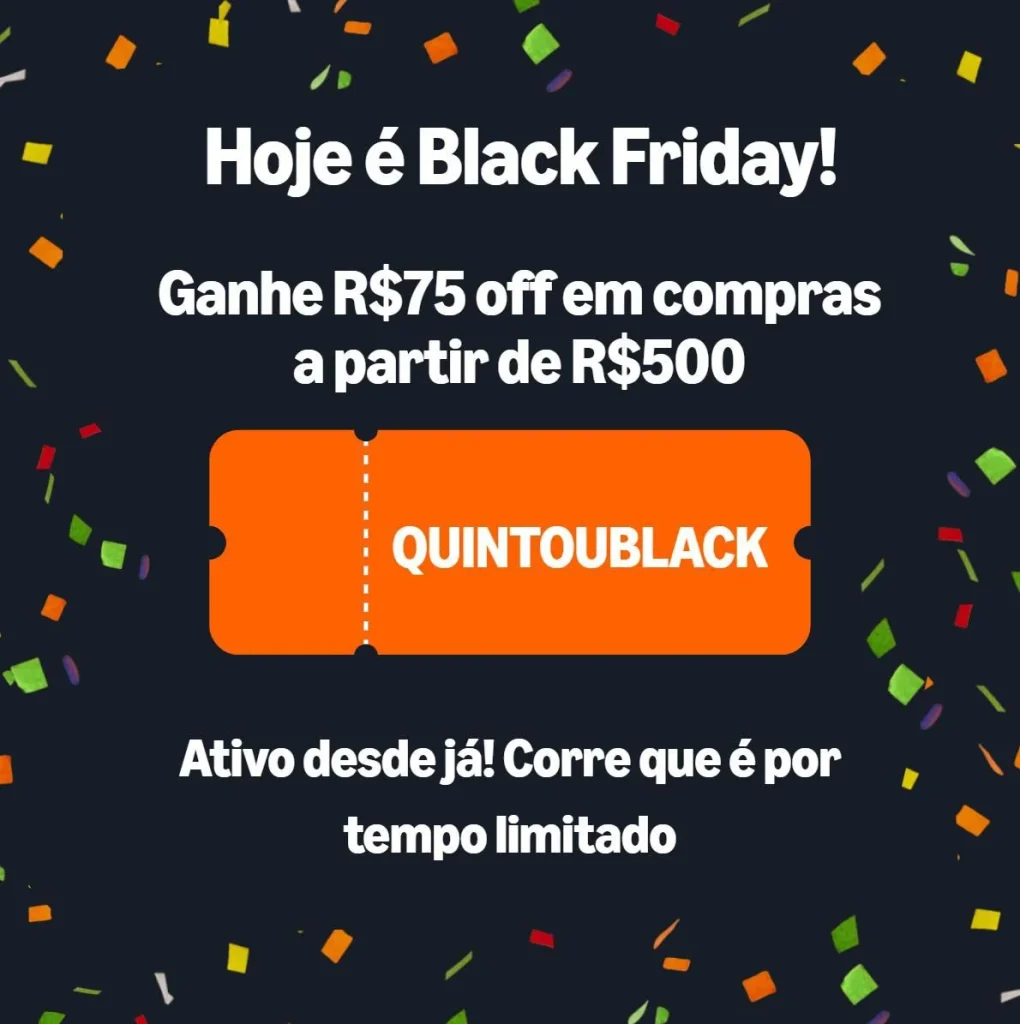 Cupom Amazon R$75 OFF acima de R$500