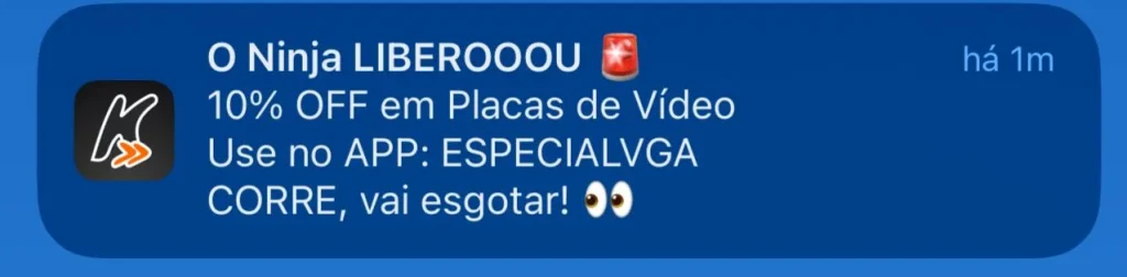 Cupom KaBuM! 10% OFF em Placas de vídeo no App
