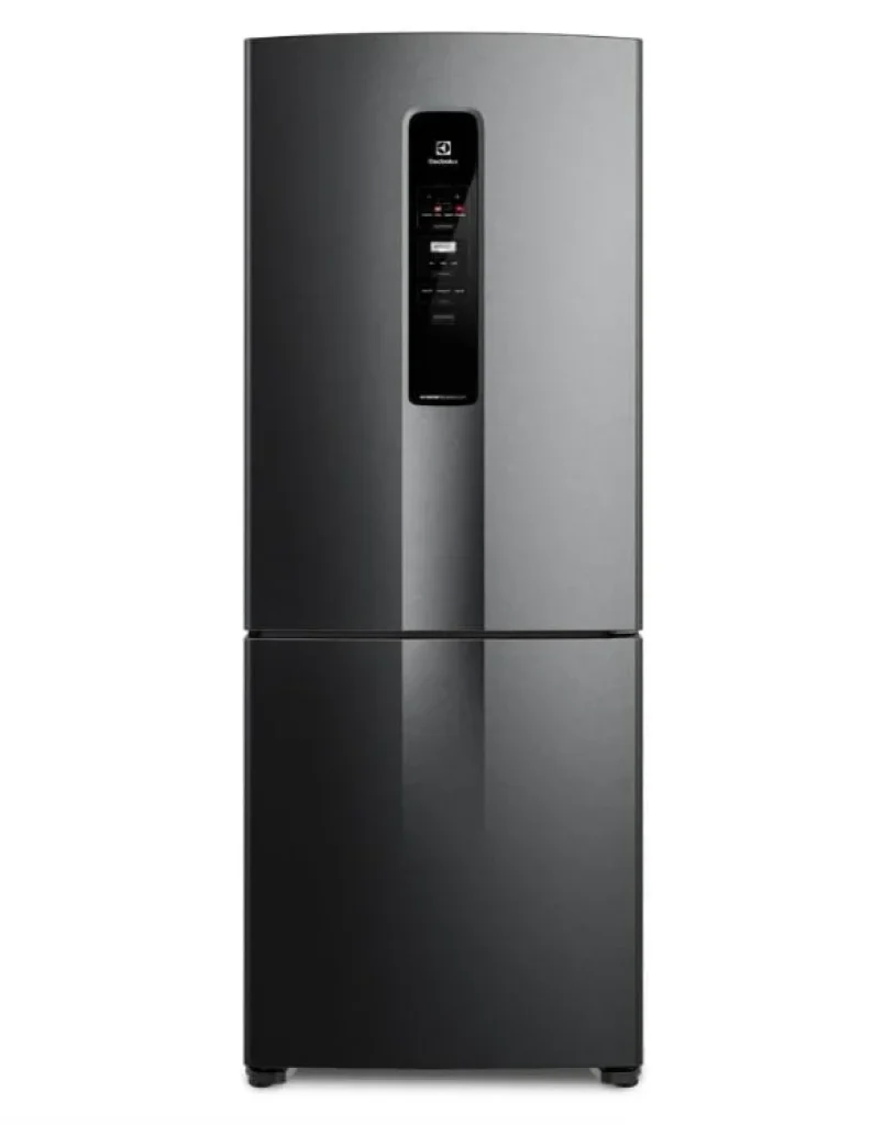 Geladeira/Refrigerador Electrolux Frost Free Inverter – Inverse Black Inox Look – IB7B