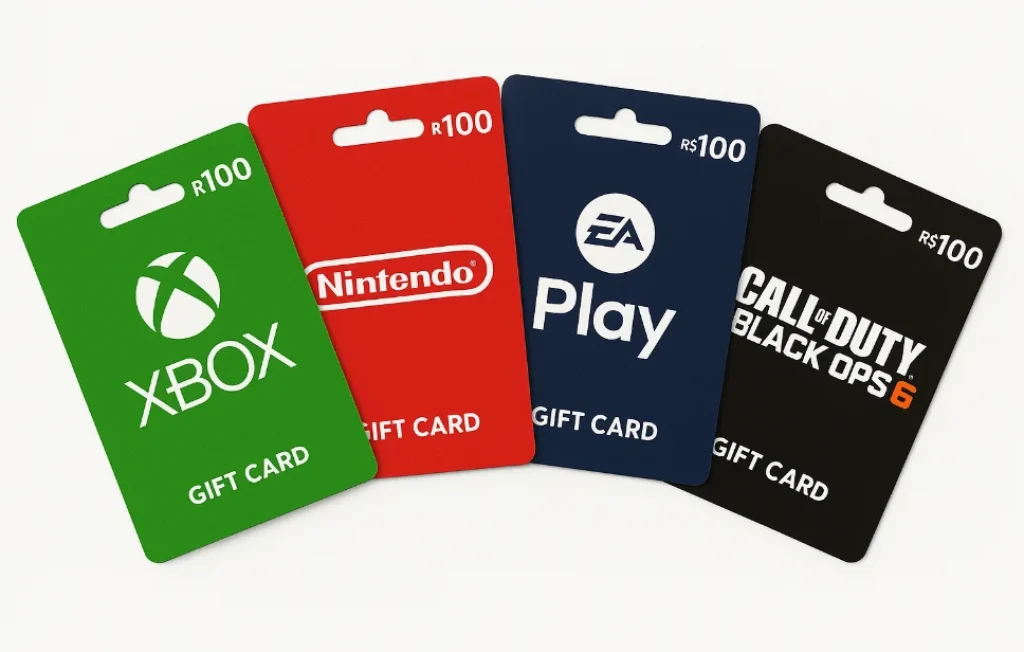 Gift Cards Selecionados com 20% OFF via Mercado Livre, Limite R$60 OFF