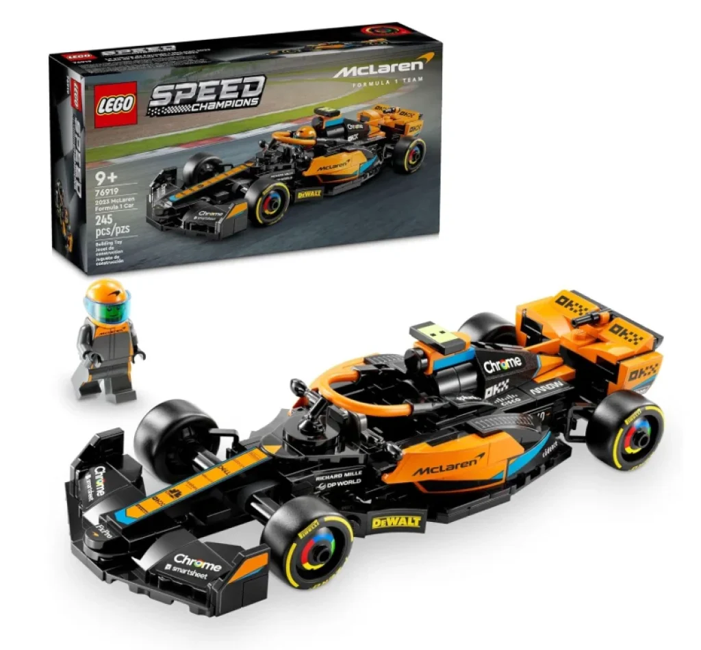 LEGO Set Speed Champions 76919 Carro de Corrida de Formula 1 da McLaren 2023 245 peças
