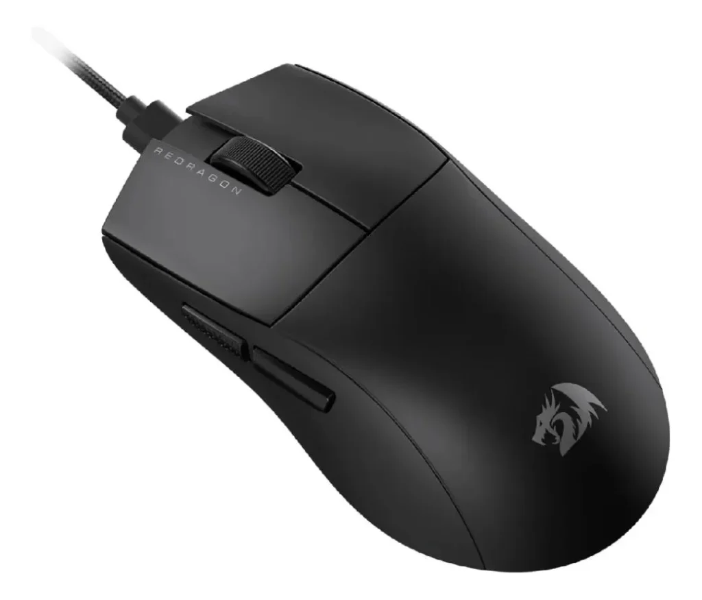Mouse Redragon Ultra Light K1ng 10.000 DPI 1k Hz Preto Com Fio – M724
