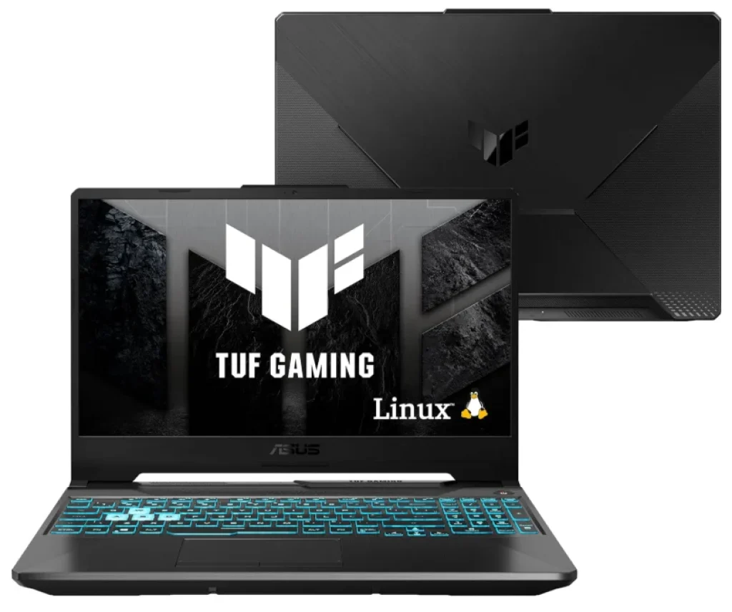 Notebook ASUS TUF Gaming A15, RTX 3050 4GB, AMD RYZEN 7, 8GB RAM, 512 GB SSD, Linux, Tela 15.6″ FHD IPS 144Hz, Graphite Black – FA506NCR-HN089