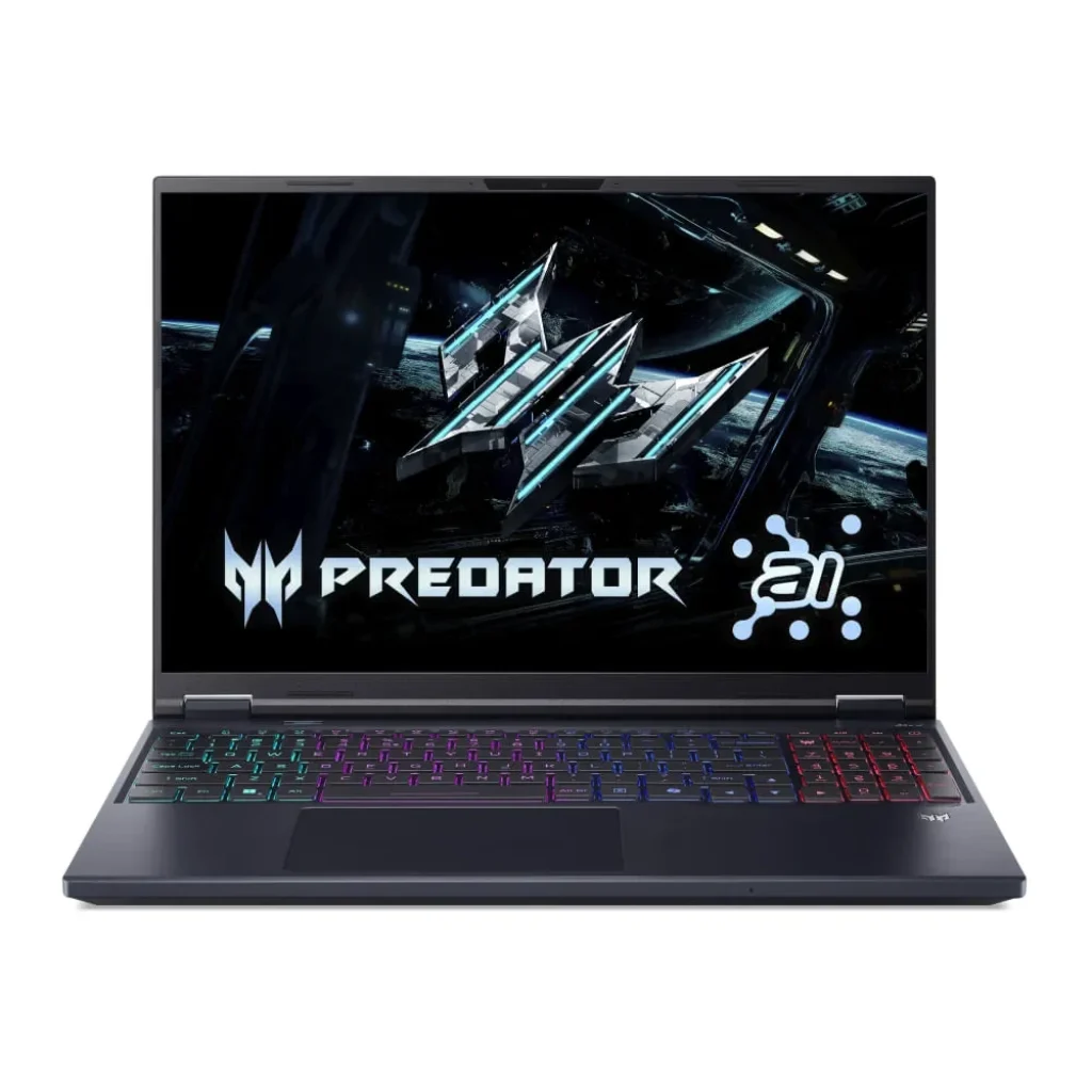 Notebook Gamer Predator Helios Neo 16 AI – Intel Ultra 7 255HX, RTX 5070 8GB, 16GB RAM 6400 MHz, 512 GB SSD, 16” LED IPS 240Hz, W11 – PHN16-73-76TF