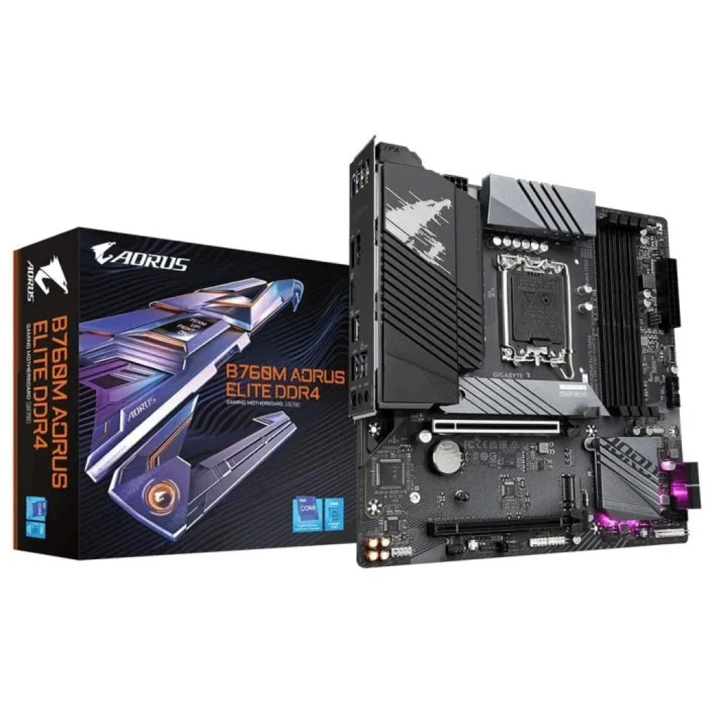 Placa Mãe Gigabyte B760M Aorus Elite DDR4 LGA 1700 B760 mATX DDR4