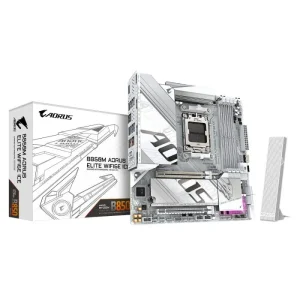 Placa Mãe Gigabyte B850M AORUS ELITE ICE WI-FI 6E AM5 4xDDR5 AMD B850 mATX