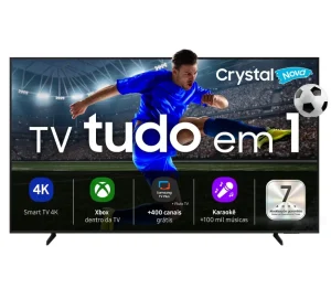 Samsung Smart TV 43″ Crystal UHD 4K U8600F 2025, Xbox Cloud Gaming, Canais Gratuitos, Xbox, Alexa – UN43U8600FGXZD