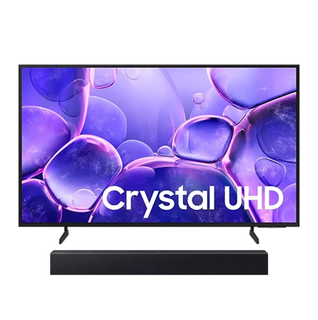 Samsung Smart TV 43″ Crystal UHD 4K U8600F 2025, Xbox Cloud Gaming, Canais Gratuitos, Xbox, Alexa – UN43U8600FGXZD + Soundbar B400F/ZD (40W RMS)