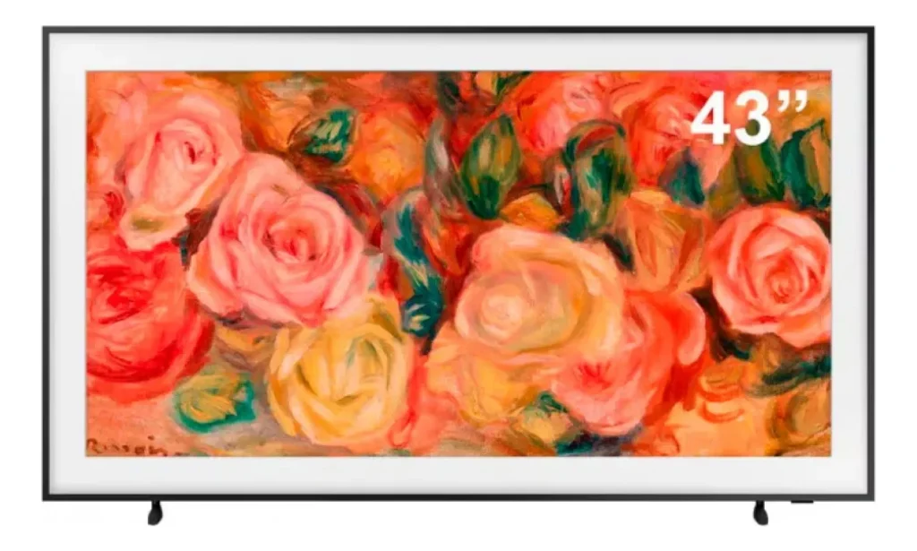 Samsung Smart TV 43″ QLED The Frame LS03D, Modo Arte, Matte, Design Slim, Suporte de parede incluso – QN43LS03D