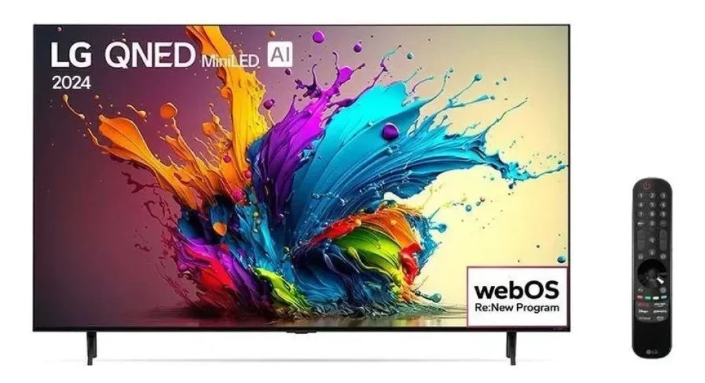 Smart TV LG UHD 4K 65″ QNED Mini LED QNED90 AI A8 webOS 24 – 65QNED90TSA