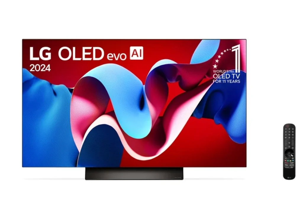Smart TV 65″ 4K LG OLED evo OLED65C4 144Hz Nativo Processador a9 Ger7 Wi-Fi e Bluetooth 4 HDMI 3 USB