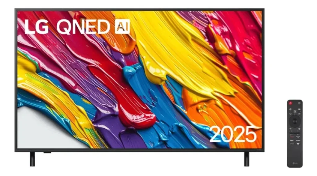 Smart TV LG QNED 55″ (2025) com Dolby Atmos, Dolby Vision, α7 iA Processor 4K Gen8, HDR10, AI Super Upscaling 4K, Modo Filmmaker, Wow Orchestra – 55QNED82ASG