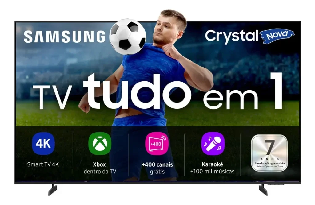 Smart TV Samsung 70″ 4K UHD U8500 com Design Air Slim, HDR, Gaming Hub, TV Plus e Som Imersivo – UN70U8500