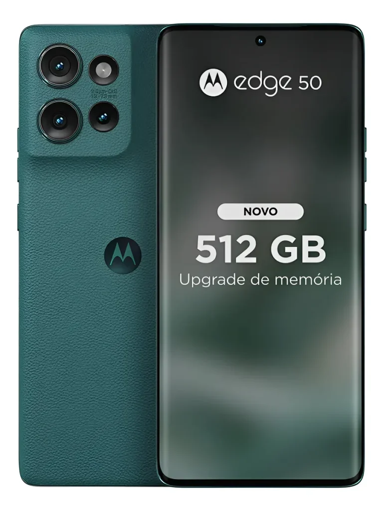 Smartphone Motorola Edge 50 5G, 512GB 12GB RAM (24GB RAM Boost) 50MP Sony Camera Moto AI Resistência Militar