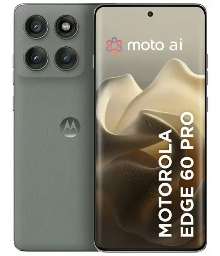 Smartphone Motorola Edge 60 PRO 5G – 512GB 24GB (12GB RAM+12GB RAM Boost) Tela Quad-Curve moto AI Câmera Sony 50MP Ultrarresistencia militar IP68 + IP69, TurboPower™ 90W