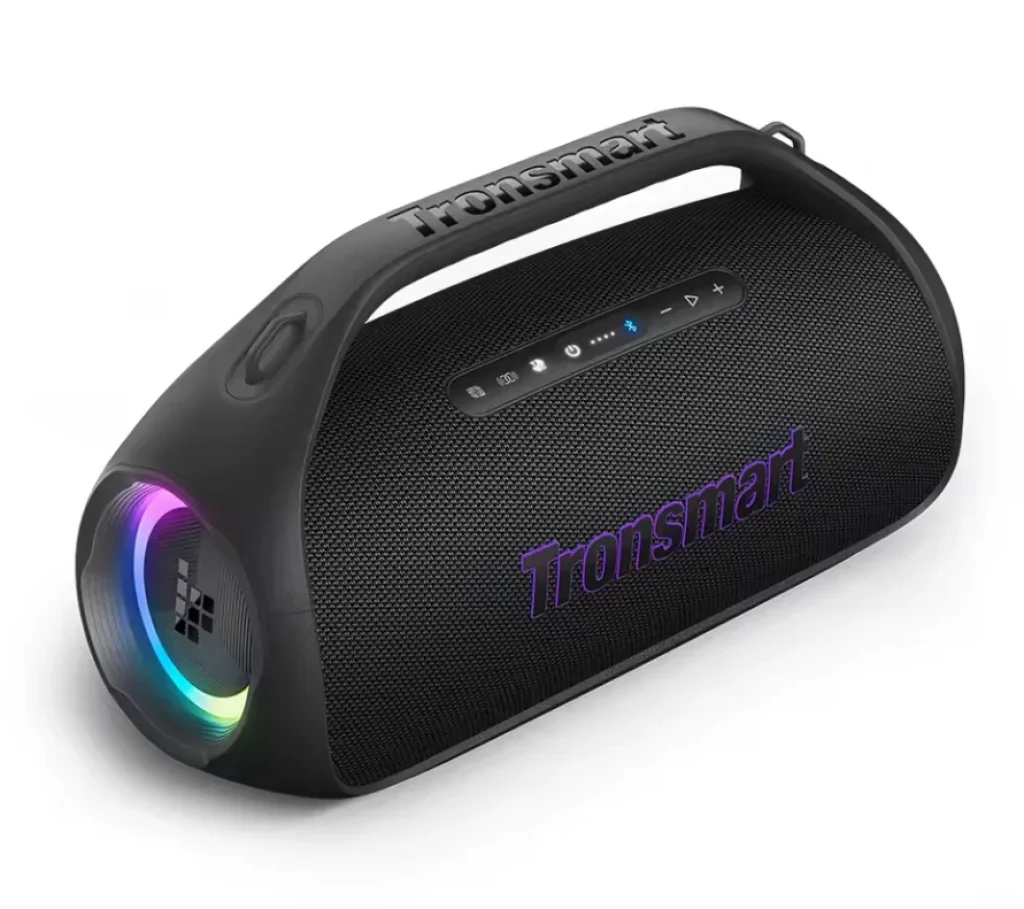 Caixa Som Bluetooth Tronsmart Bang 2 com 90 W, clareza de 2.1 canais, 26 horas de reprodução, Sync com mais caixas, IPX6