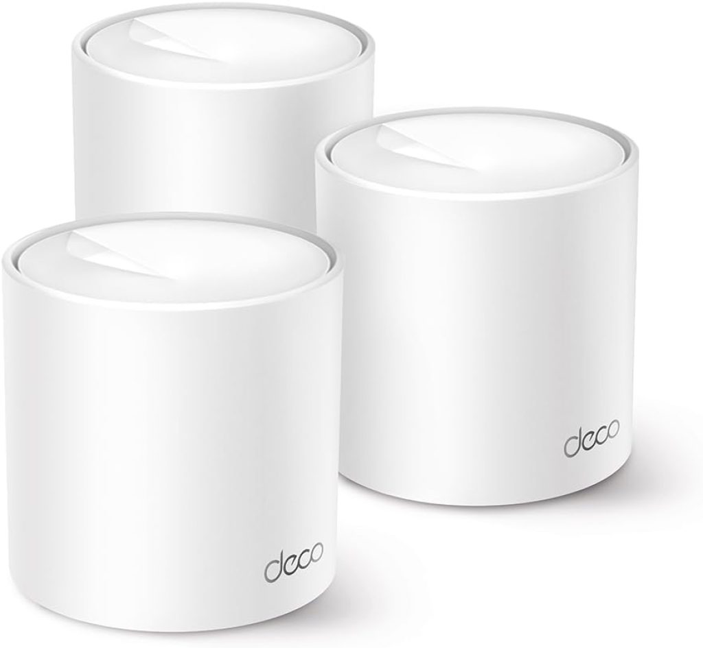 Roteador Mesh TP-Link Deco X10, Wi-Fi 6, AX1500, Dual-Band, 2 Portas Gigabit, Branco, Kit com 3 Unidades – Deco X10(3-pack)(BR)