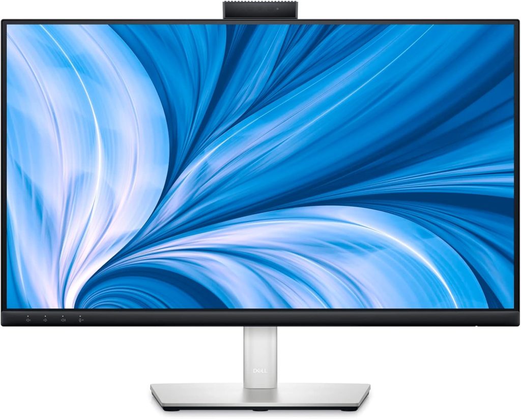 Monitor Dell 23.8″ C2423H Videoconferência Full HD IPS Displayport HDMI USB Ajuste de Altura e Inclinação