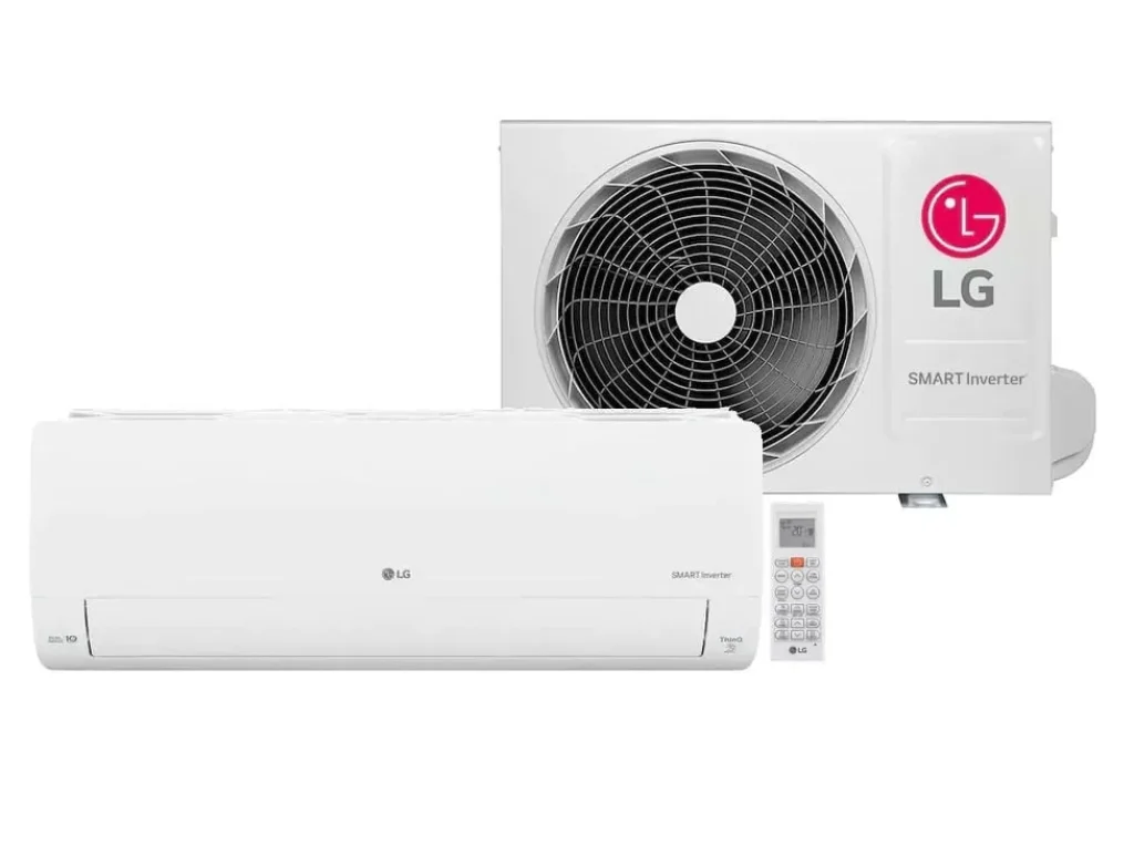 Ar-Condicionado Split LG Dual Inverter Voice +IA com 12.000 BTUs, Wi-Fi, Frio, Branco, 220V – S3-Q12JA31E / S3-UQ12JA31E / EB2GAM1