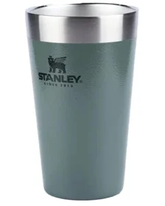 Copo Térmico de Cerveja Isolado Stanley, 473 ml, Copo Empilhável para Bebidas Quentes ou Frias, Hammertone Green