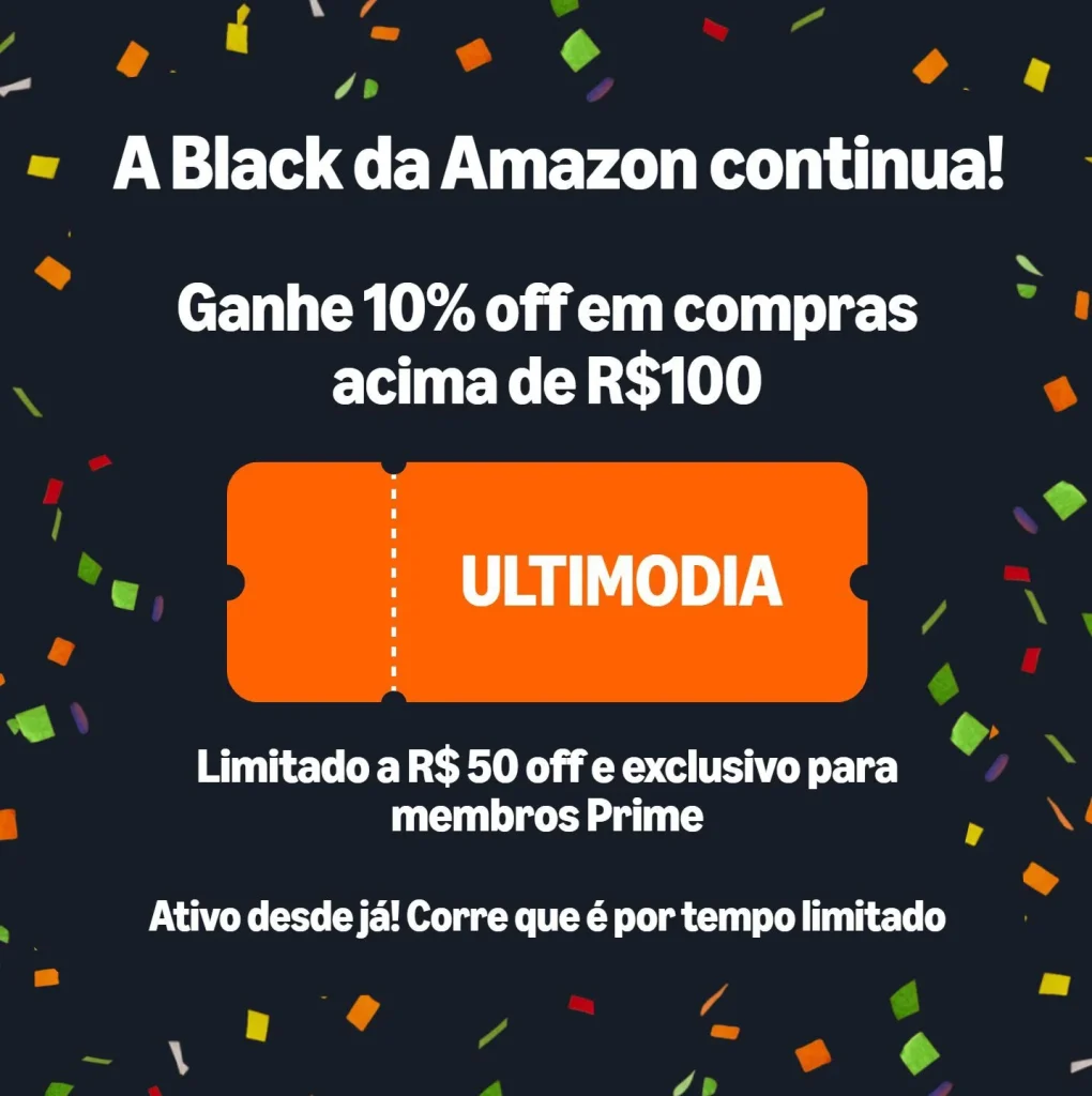 Cupom Amazon 10% OFF Limitado a R$50